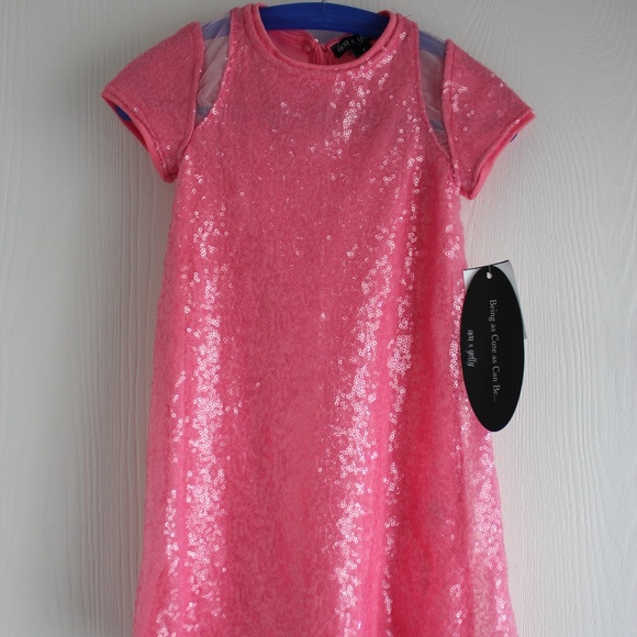 girls sequin shift dress